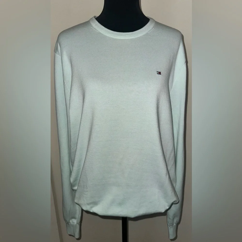 Tommy Hilfiger Men's Signature Heathered Crew-Neck Pullover Sweater - Size XL